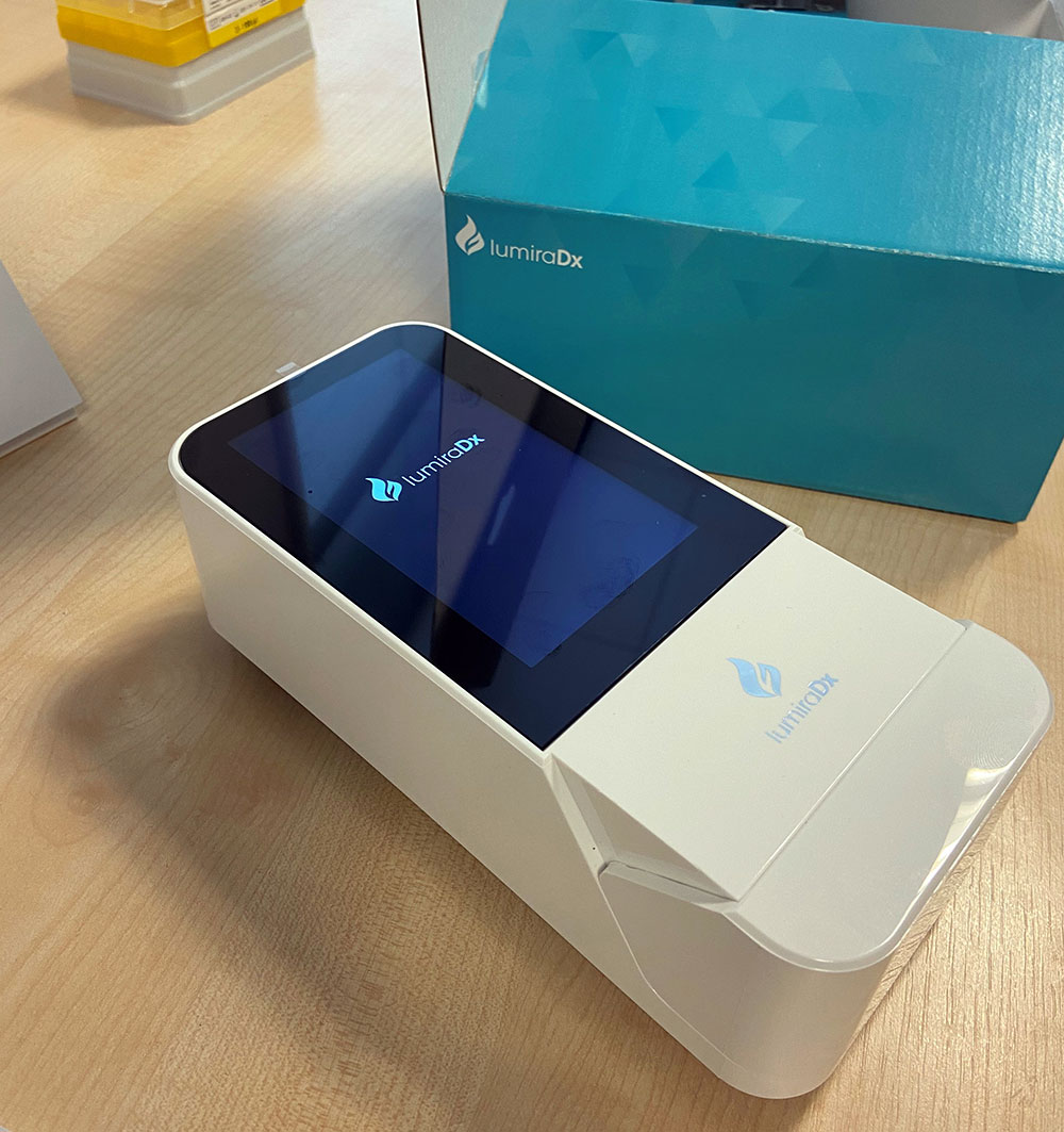 LumiraDX antigen testing machine